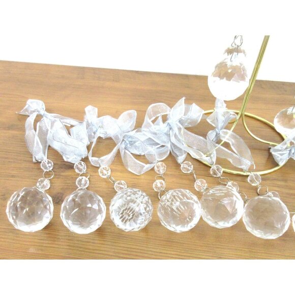 Vintage Faceted Glass Crystal Balls: Prism Suncatchers, 45pc Lot - 3 Sizes - Picture 6 of 6